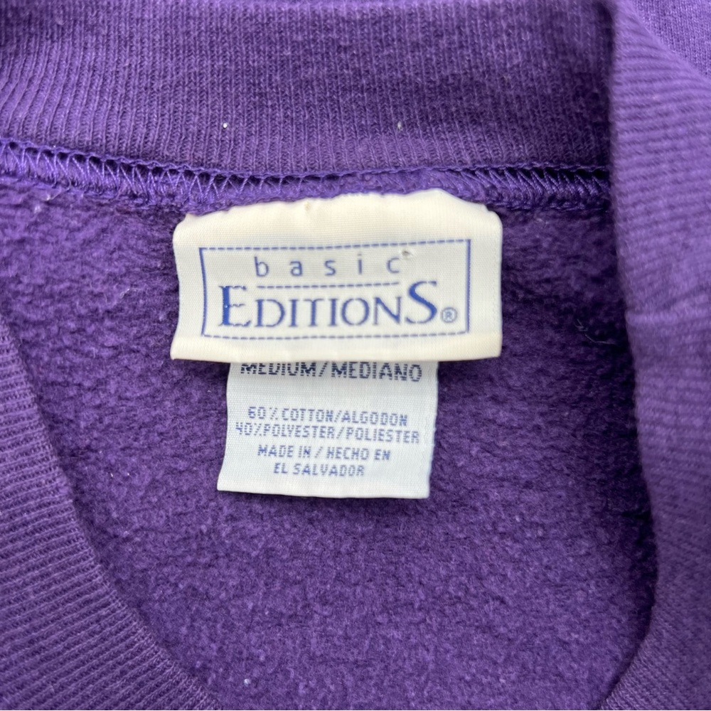 Vtg Basic Editions Christmas Ornaments Sweatshirt… - image 4